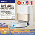 Minfu W300 Robot Vacuum and Mop, LDS Laser Navigation, Auto Empty & Mop Drying Station, 3-in-1 Sweep Vacuum Mop Robot for Home Hard Floors & Carpets
