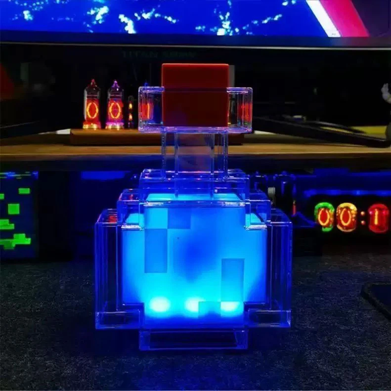 Shake‑Activated 7Color Pixel Potion Bottle LED Night Light