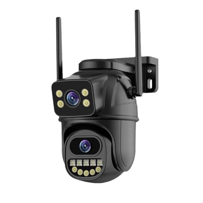 8MP Dual‑Lens WiFi PTZ Security Camera, Outdoor IP66 Waterproof, 4K Ultra HD, icsee App Remote View, Cloud & Local Storage