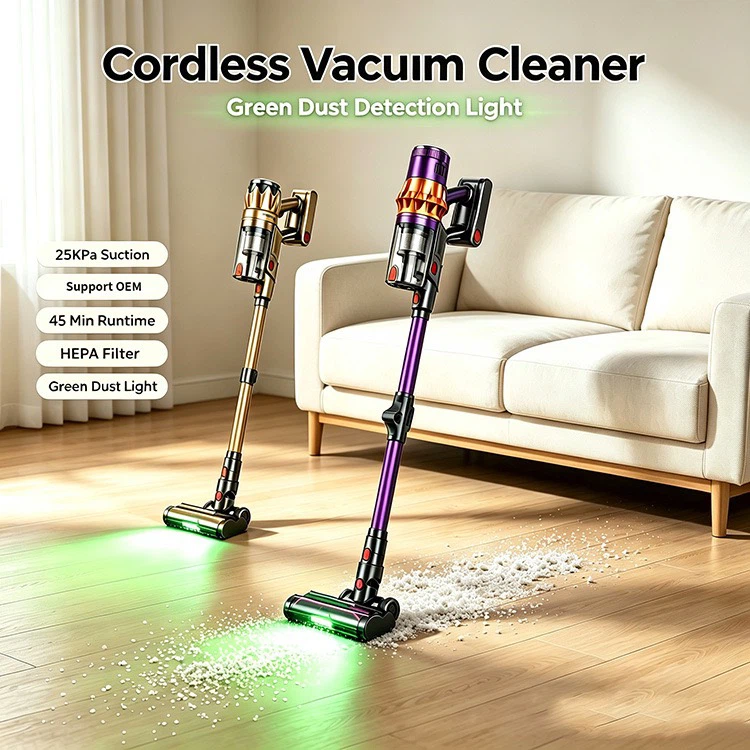 Cordless Handheld Vacuum Cleaner, 25KPa Powerful Suction, Multi-purpose Household Vacuum for Hard Floors, Carpet & Pet Hair Cleaning