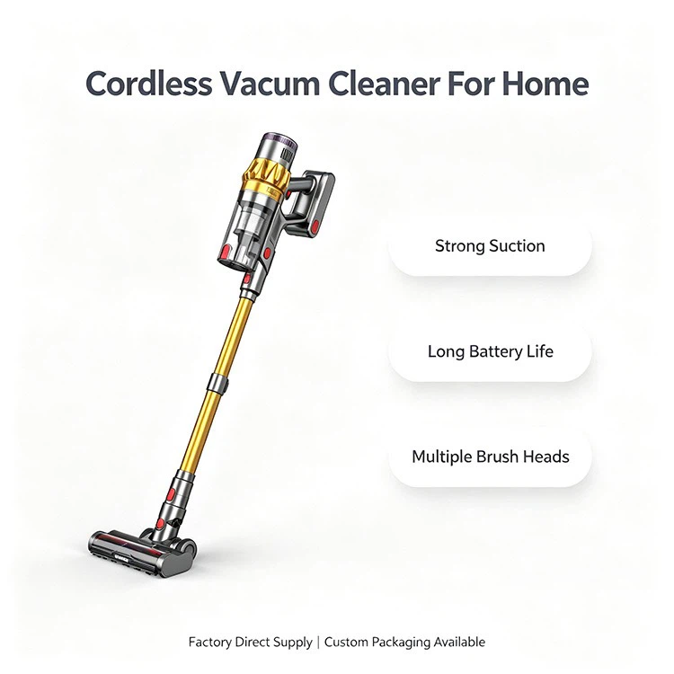 Cordless Handheld Vacuum Cleaner, 25KPa Powerful Suction, Multi-purpose Household Vacuum for Hard Floors, Carpet & Pet Hair Cleaning