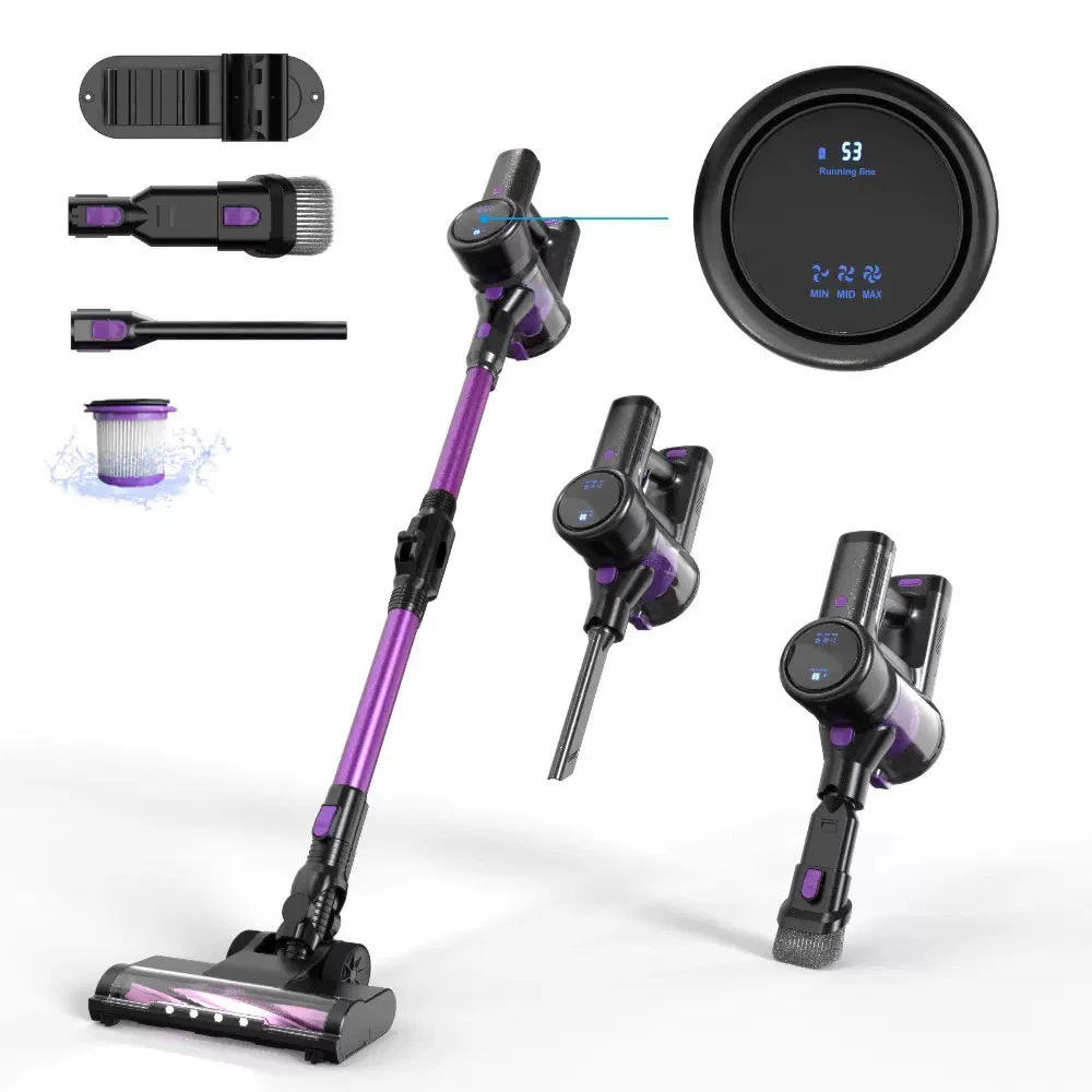 200W Brushless Cordless Stick Vacuum Cleaner, Vacuum & Mop 2-in-1, Powerful Suction, Handheld Multi-purpose Cleaner for Home Floors, Carpet, Mattress & Pet Hair