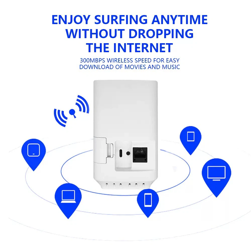4G LTE CPE WiFi 6 Router, SIM Card Slot Wireless Router, Single LAN Port, Plug & Play for Home & Office Use, Malaysia Supported
