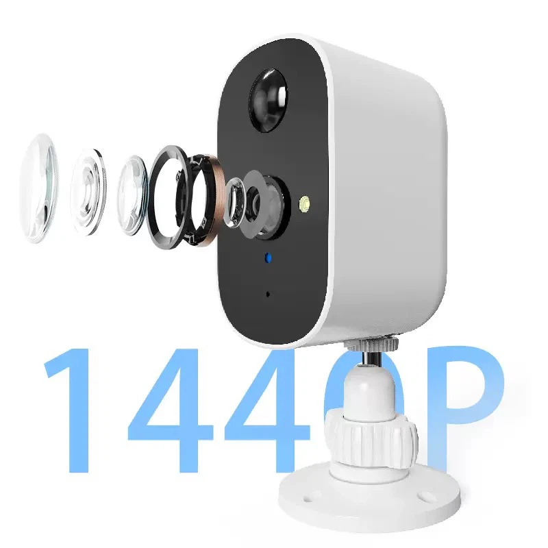 New Outdoor Solar Low-Power WiFi Security Camera, Built-in Battery, 4MP Spotlight & Infrared Surveillance Cam