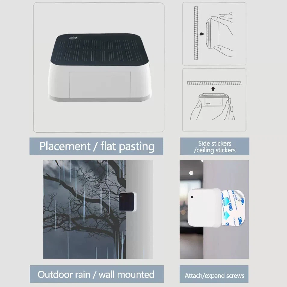 Tuya Smart Zigbee Solar‑Powered Light Sensor, Indoor & Outdoor Brightness Detector, IP65 Waterproof, No‑Replacement Battery, Smart Automation Linkage
