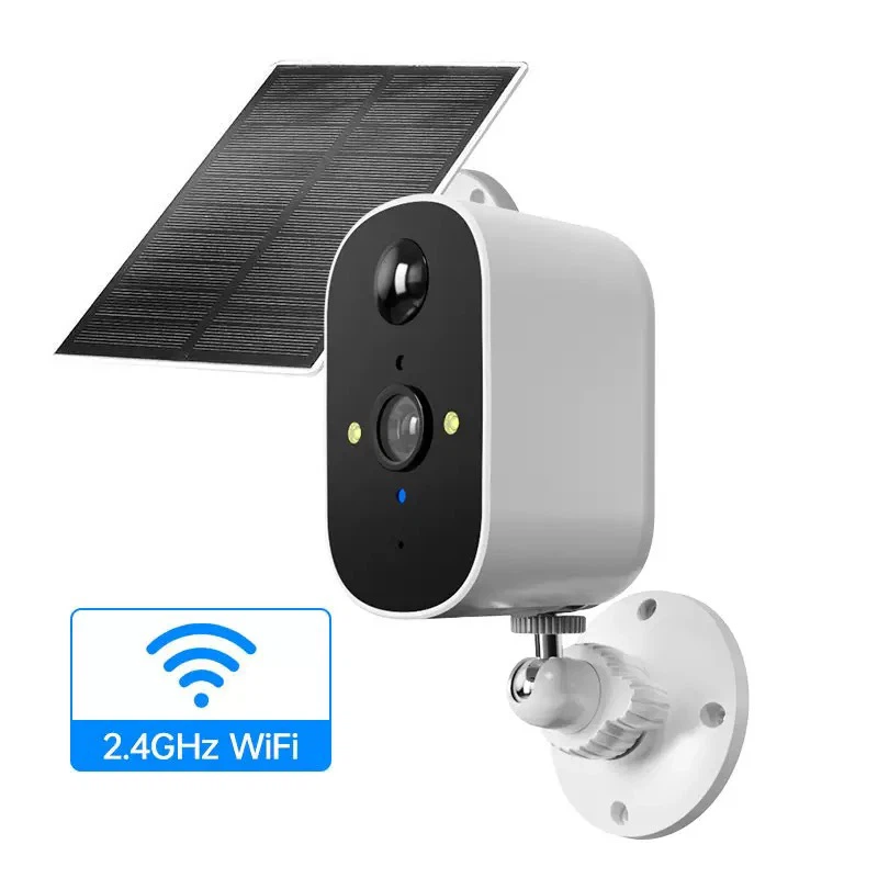 New Outdoor Solar Low-Power WiFi Security Camera, Built-in Battery, 4MP Spotlight & Infrared Surveillance Cam