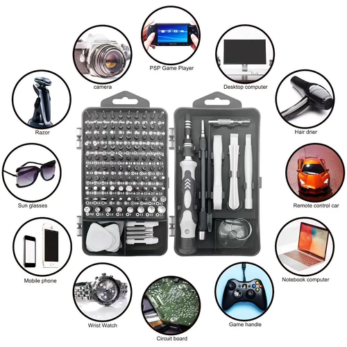 115‑in‑1 Precision Screwdriver Repair Kit, Multi‑Purpose Electronics Disassembly Tool Set