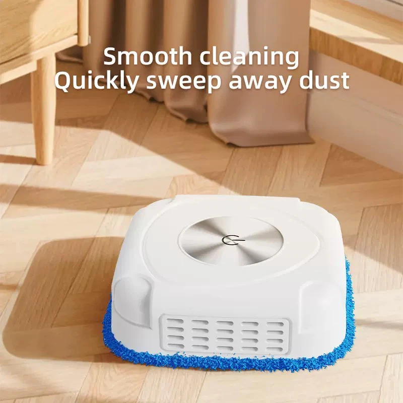 Mini Robot Vacuum Cleaner, Smart Sweeping & Mopping Robot, Wireless Automatic Floor Cleaner with Auto Recharge, Low Noise Home Vacuum for Hard Floors & Carpets