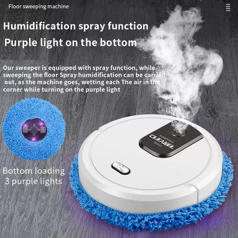 Smart Home Robot Mop, Wet & Dry Mopping Robot, Automatic Floor Cleaner, Lazy Household Sweeping Machine, Gift for Home