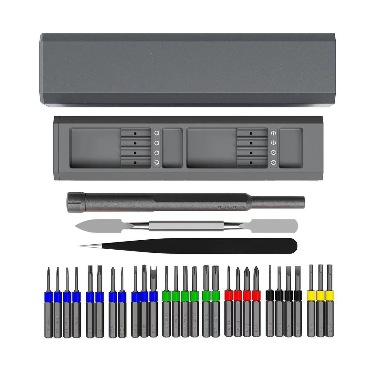 31 in 1 Precision Screwdriver Kit, Magnetic Bits Repair Tool Set with Aluminum Alloy Case