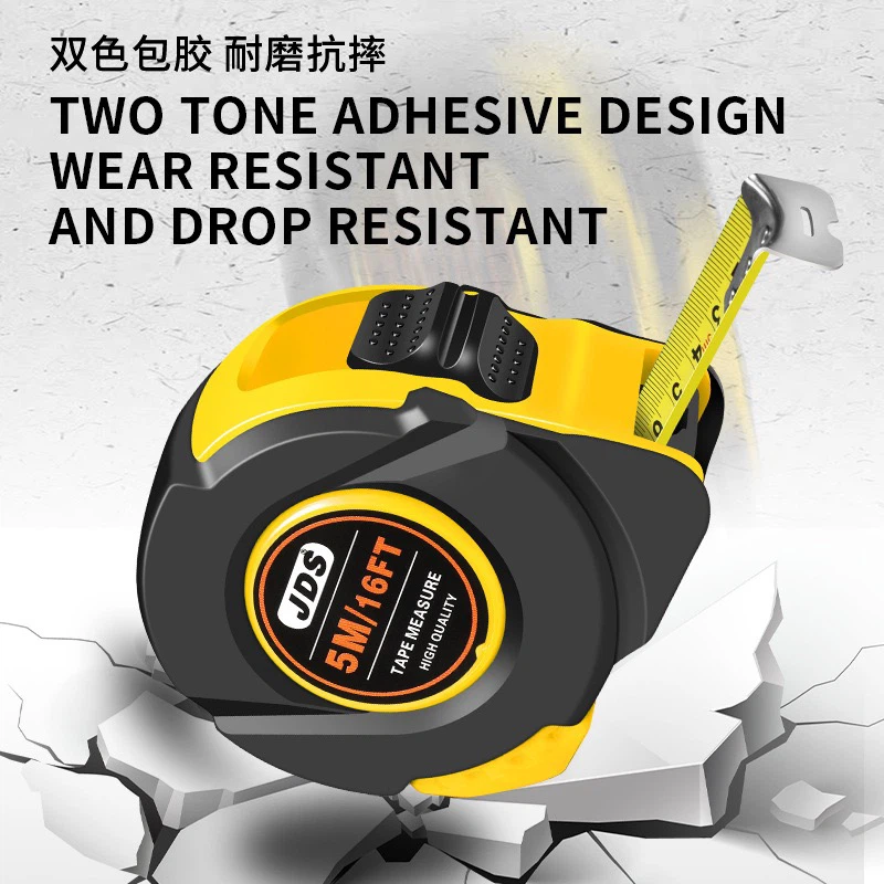 Impact‑Resistant Tape Measure, Dual‑Scale Metric & Imperial Retractable Measuring Tape (3M/5M/7.5M/10M), Heavy‑Duty Hard Rubber‑Coated Tape Measure for Construction, Home & Workshop