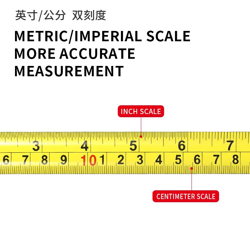 Impact‑Resistant Tape Measure, Dual‑Scale Metric & Imperial Retractable Measuring Tape (3M/5M/7.5M/10M), Heavy‑Duty Hard Rubber‑Coated Tape Measure for Construction, Home & Workshop