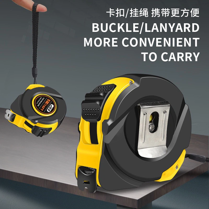 Impact‑Resistant Tape Measure, Dual‑Scale Metric & Imperial Retractable Measuring Tape (3M/5M/7.5M/10M), Heavy‑Duty Hard Rubber‑Coated Tape Measure for Construction, Home & Workshop