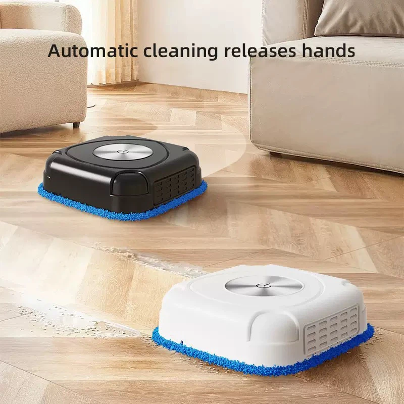 Mini Robot Vacuum Cleaner, Smart Sweeping & Mopping Robot, Wireless Automatic Floor Cleaner with Auto Recharge, Low Noise Home Vacuum for Hard Floors & Carpets