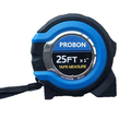 PROBON 25FT Blue Measuring Tape, 7.5m ×25mm Heavy Duty Retractable Tape Measure for Woodworking & Home Renovation