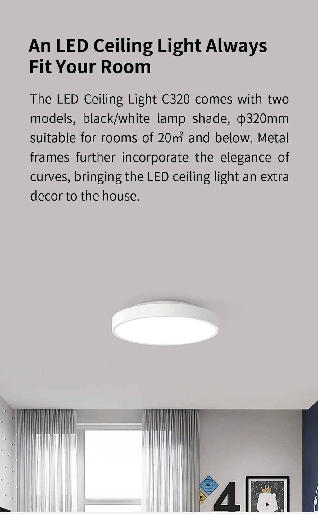 Global version Yeelight Smart LED Ceiling Light PRO Wifi Connection 2700-6500K Dimmable Smart Voice Control For Apple Homekit