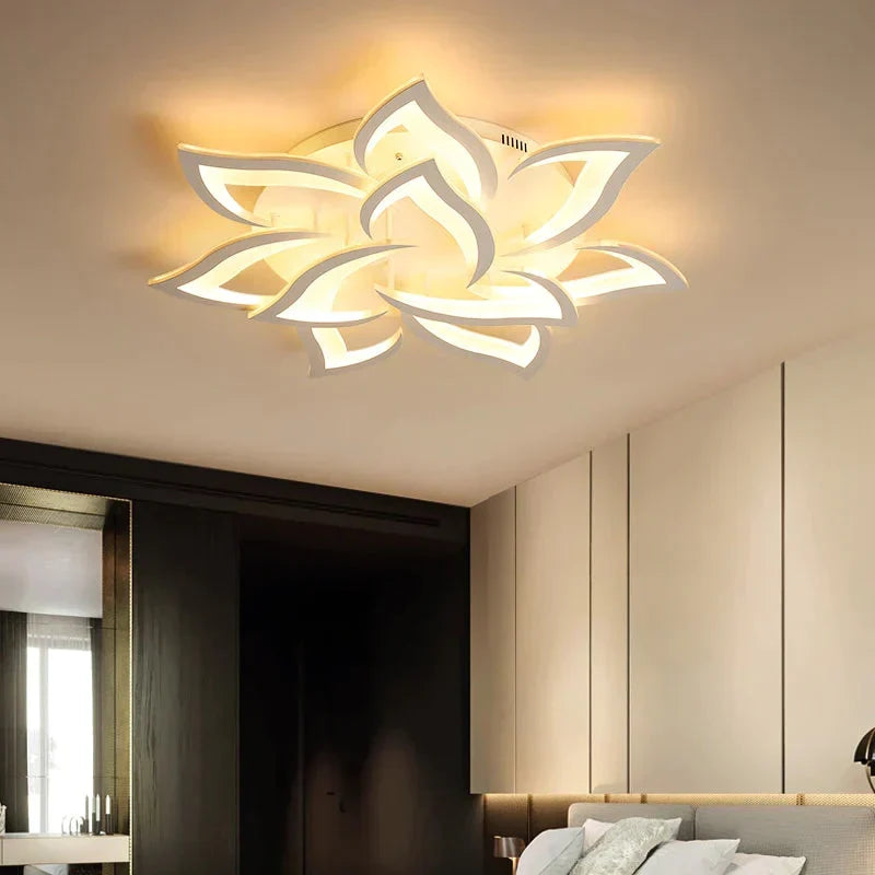 Acrylic Ceiling Lamp Living Room Kitchen Bedroom Modern Remote Control Colorful Atmosphere Ceiling Light Fixture Deco